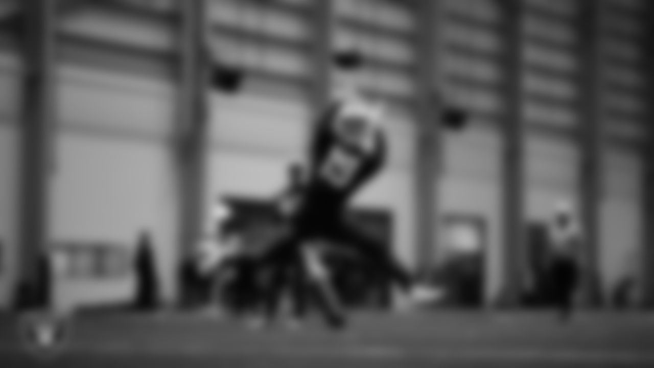 Las Vegas Raiders wide receiver DJ Turner (19) during practice at Intermountain Health Performance Center.