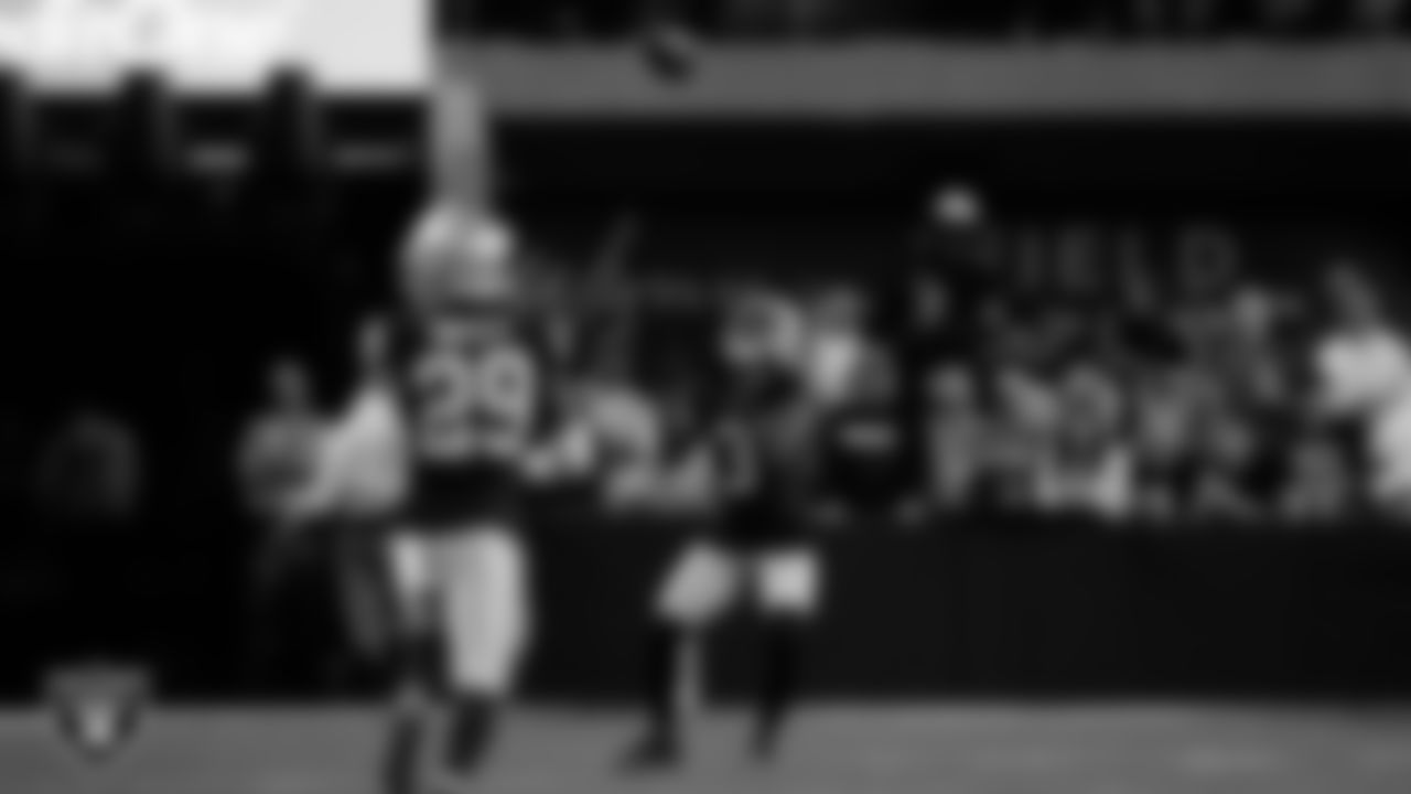 Las Vegas Raiders wide receiver DeAndre Carter (3) during the regular season home game against the New York Jets at Allegiant Stadium.