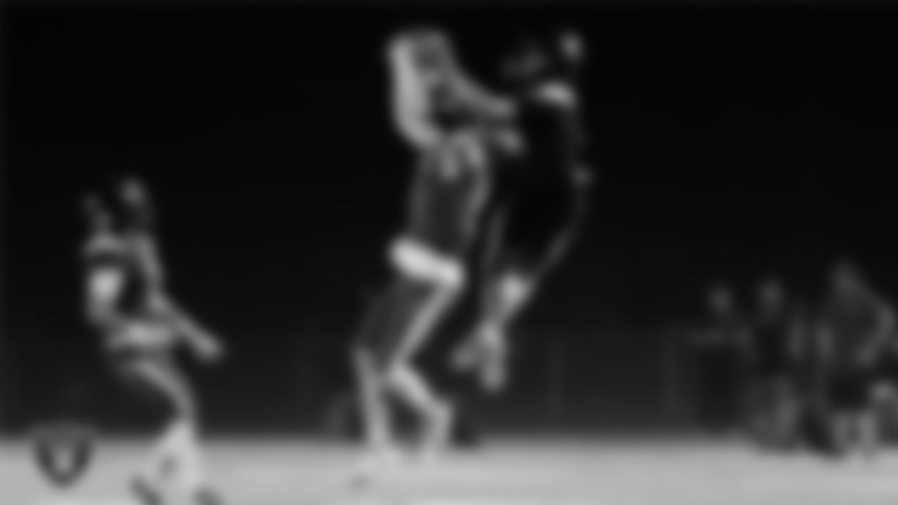 Moapa Valley High School hosts Virgin Valley High School during the Las Vegas Raiders' Football Showcase game at Moapa Valley High School.