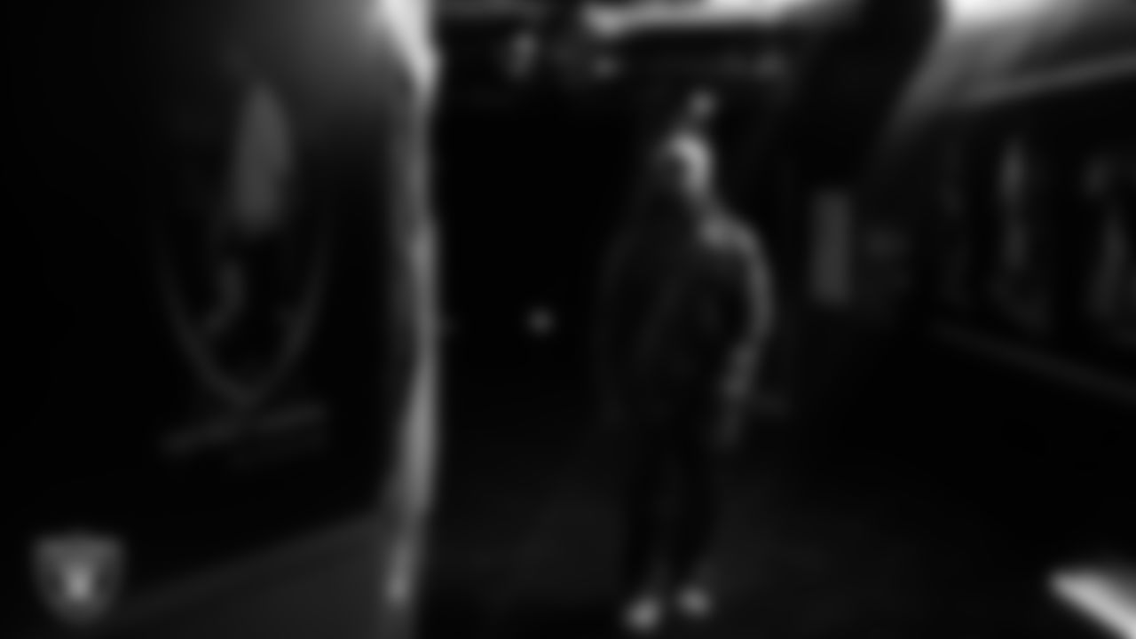 Las Vegas Raiders running back Ashton Jeanty (2) arrives to the regular season home game against the Kansas City Chiefs at Allegiant Stadium.