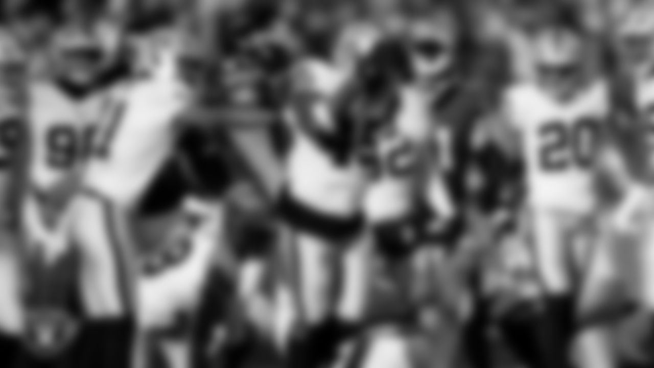 Las Vegas Raiders linebacker Devin White (45) during the regular season away game against the Philadelphia Eagles at Lincoln Financial Field.