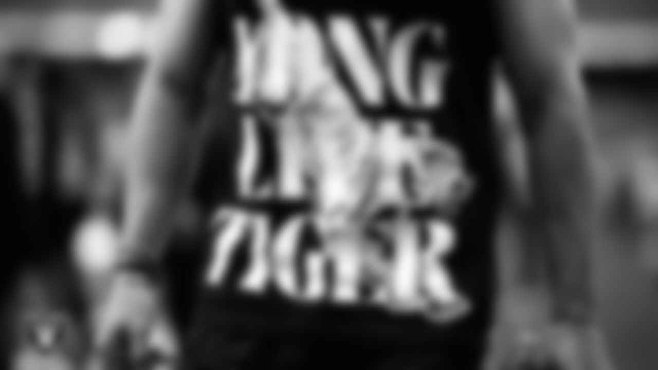 Las Vegas Raiders wide receiver Jack Bech (18) warming up before the regular season away game against the Houston Texans at NRG Stadium.