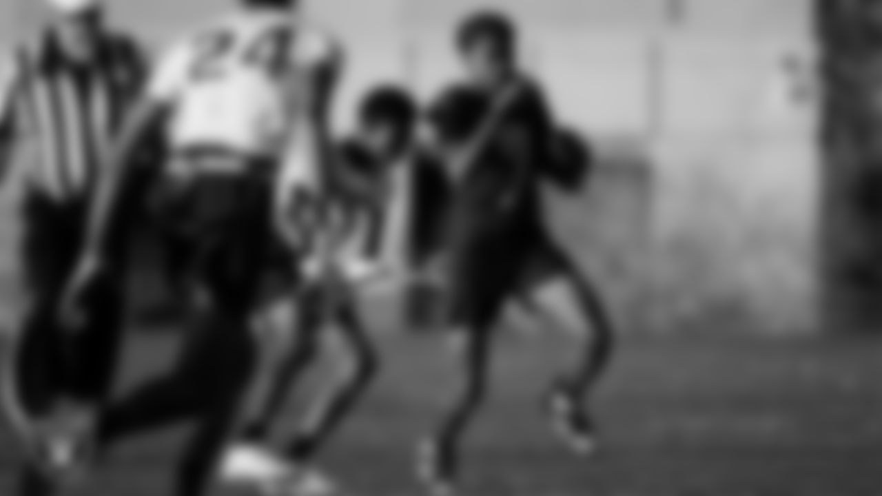 Athletes compete in a 2025 Middle School Flag Football Championship game at All American Park.