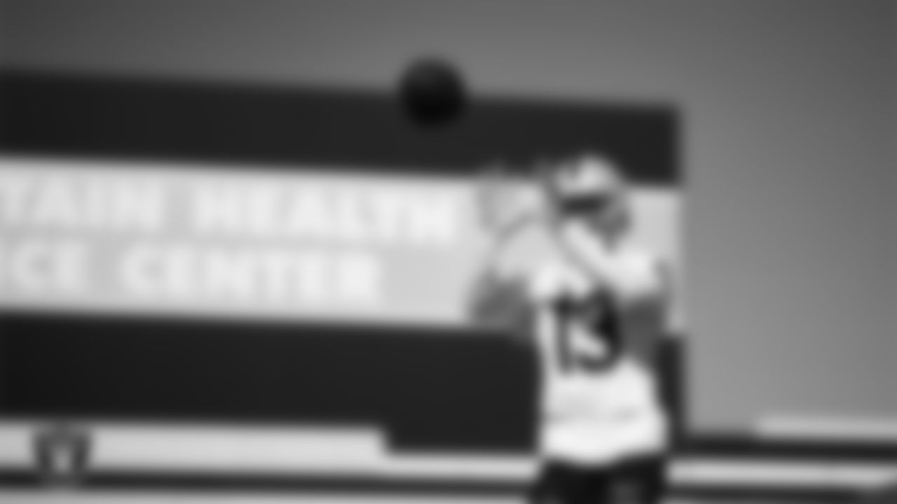 Las Vegas Raiders wide receiver Phillip Dorsett II (13) during practice at Intermountain Health Performance Center.