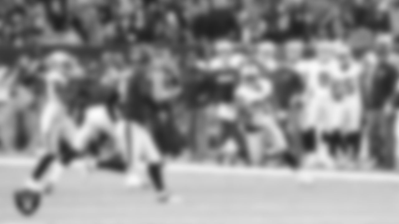 Oakland Raiders running back Jalen Richard (30) during the Wild Card Playoff game against the Houston Texans at NRG Stadium, Saturday, January 7, 2017, in Houston, Texas.