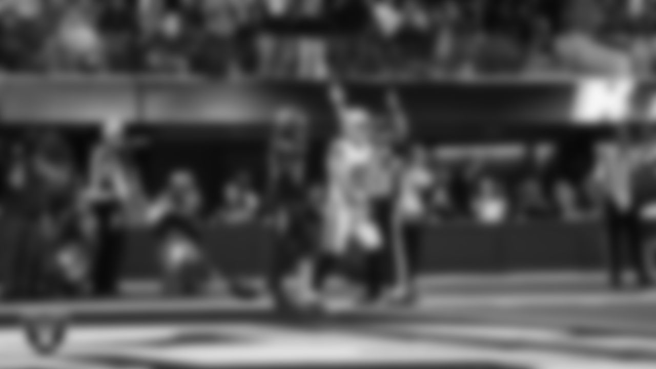 Las Vegas Raiders tight end Brock Bowers (89) celebrates after making a 6-yard touchdown catch during the regular season away game against the Los Angeles Chargers at SoFi Stadium.