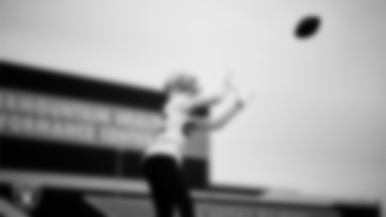 Las Vegas Raiders cornerback Eric Stokes (22) during practice at Intermountain Health Performance Center.