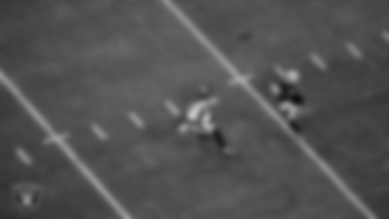 Las Vegas Raiders wide receiver DJ Turner (19) during the regular season home game against the Denver Broncos at Allegiant Stadium.