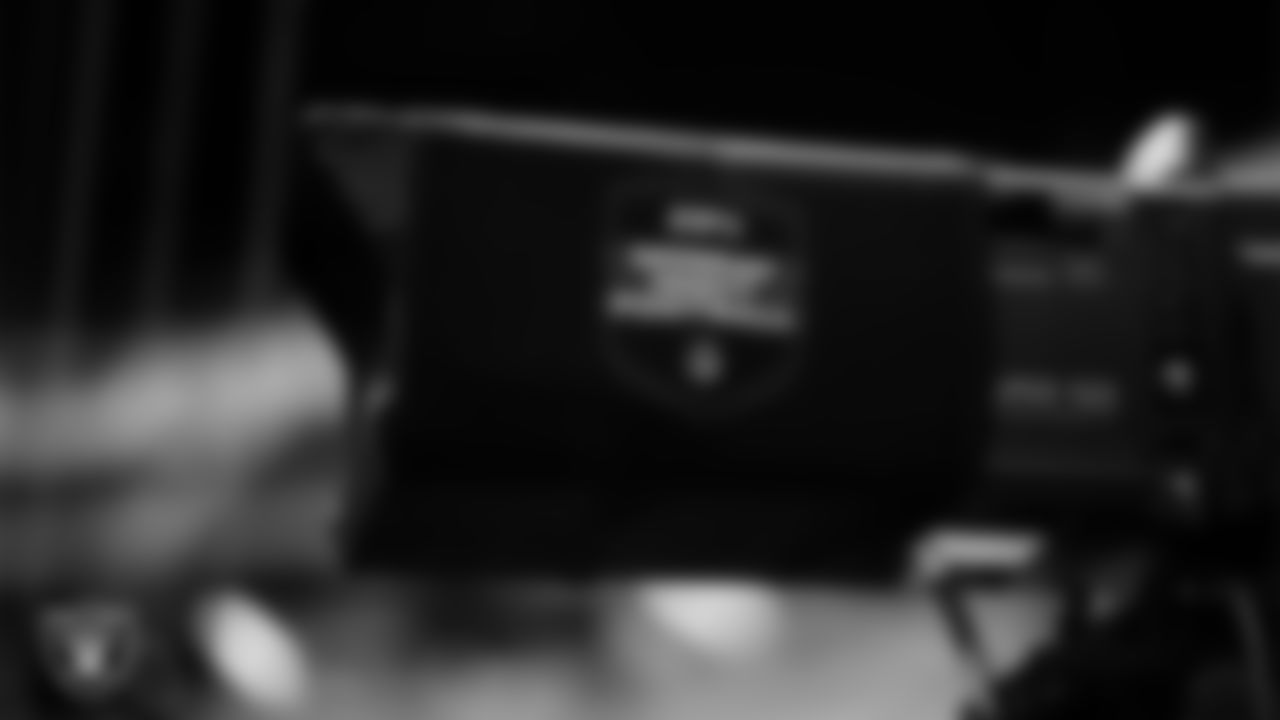 Monday Night Football signage around Allegiant Stadium before the regular season home game against the Dallas Cowboys.