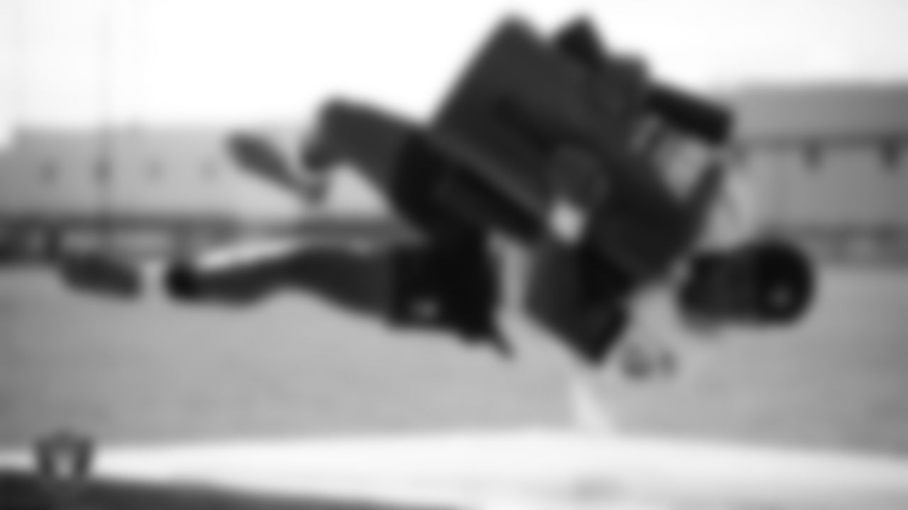 Las Vegas Raiders running back Chris Collier (35) during practice at Intermountain Health Performance Center.