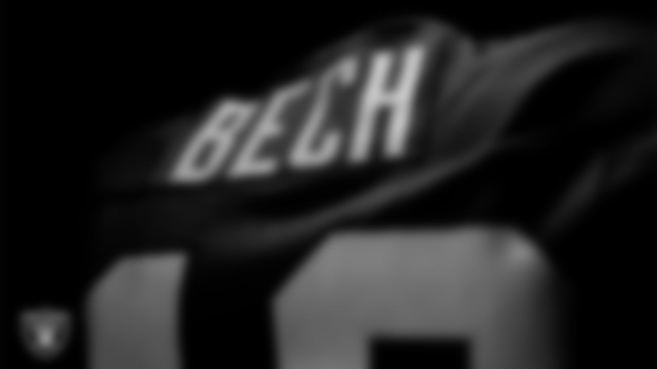 The locker room prior to the Las Vegas Raiders' arrival for their regular season home game against the New York Giants at Allegiant Stadium.