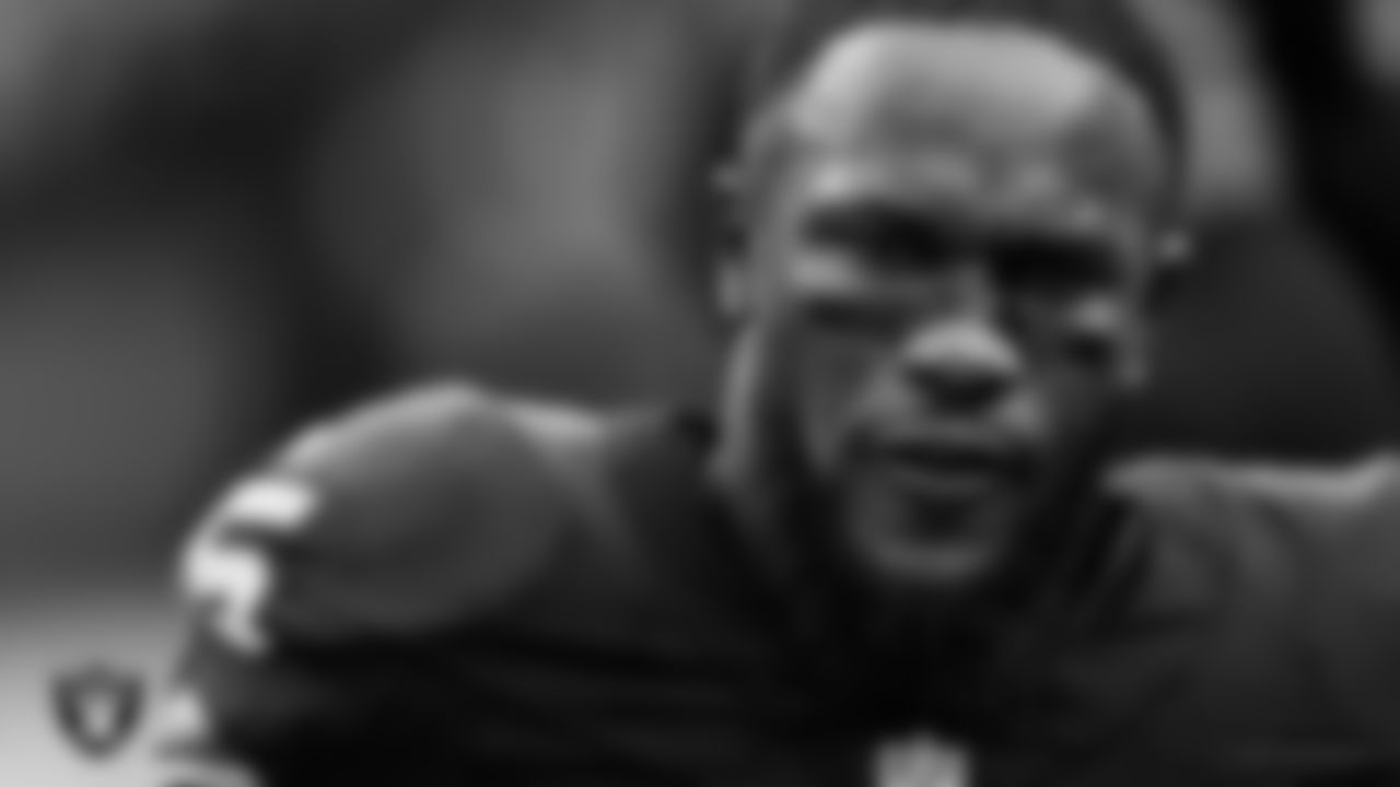 Las Vegas Raiders linebacker Devin White (45) on the sidelines during the preseason home game against the San Francisco 49ers at Allegiant Stadium.