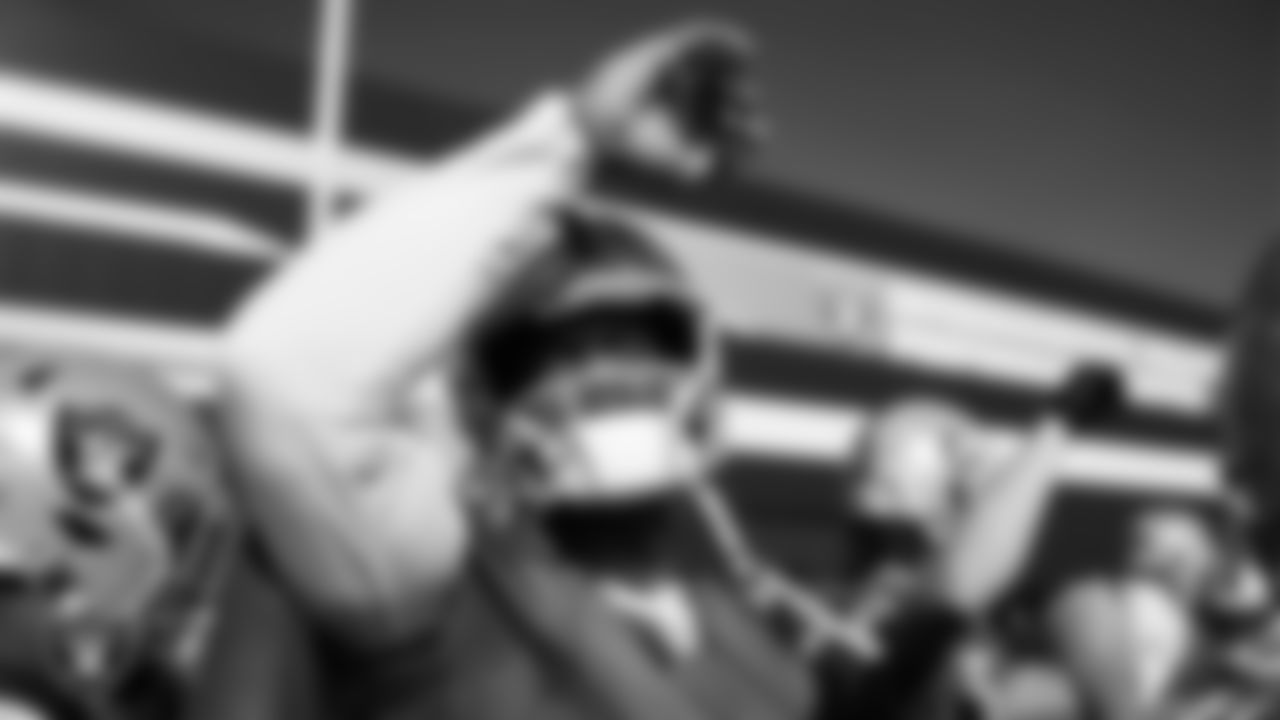 Las Vegas Raiders quarterback Geno Smith (7) during practice at Intermountain Health Performance Center.