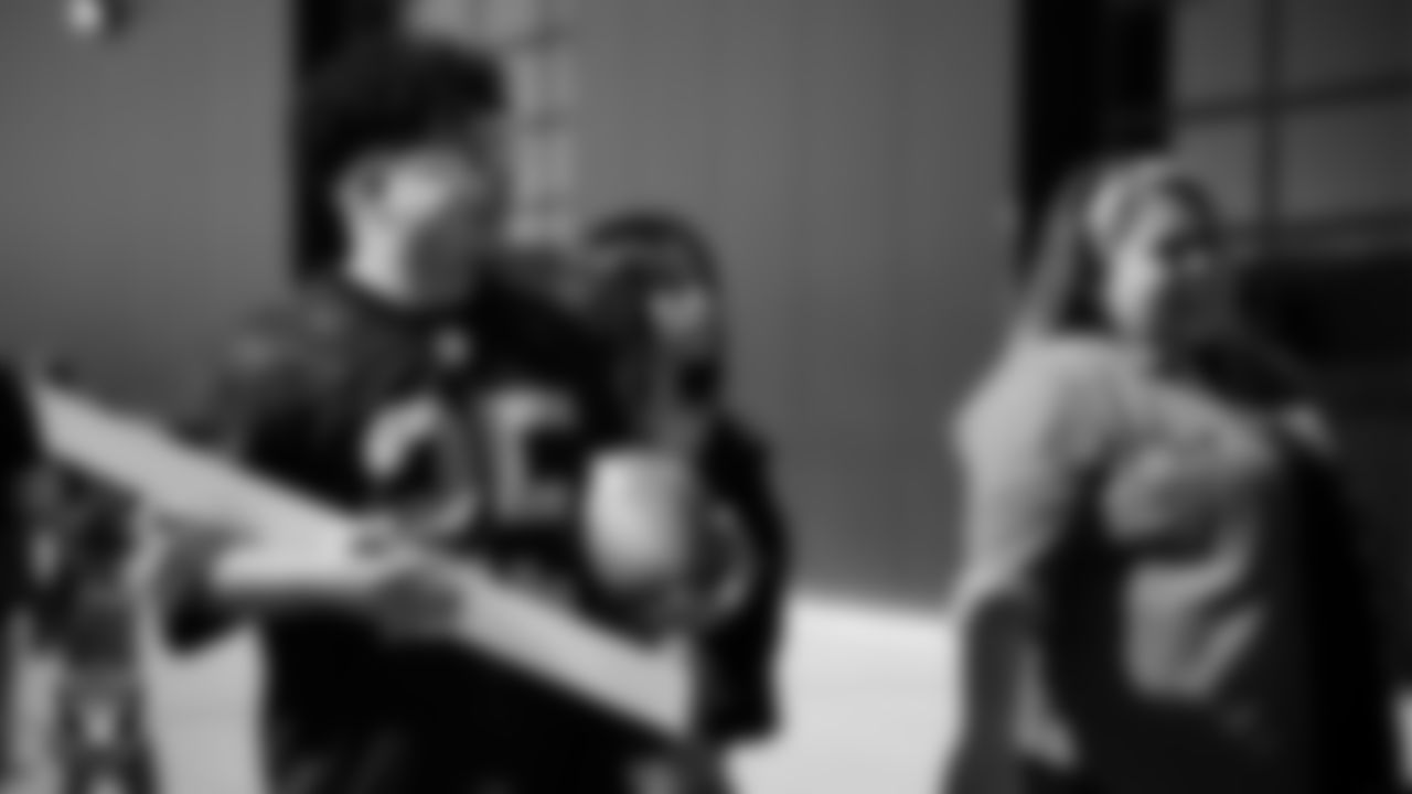 Marcos Carrillo from Make-A-Wish tours the practice fields during a visit to Intermountain Health Performance Center.