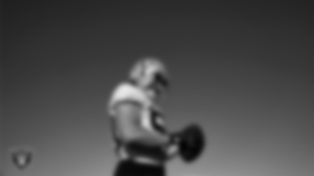 Las Vegas Raiders long snapper Jacob Bobenmoyer (50) on the field for practice at 2025 Training Camp at Intermountain Health Performance Center.