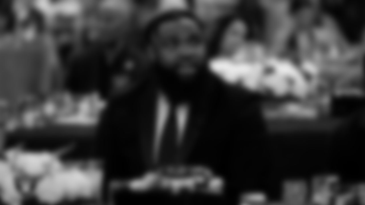 Las Vegas Raiders defensive tackle Christian Wilkins (94) during the second annual Silver & Black Gala hosted by The Raiders Foundation at Allegiant Stadium.