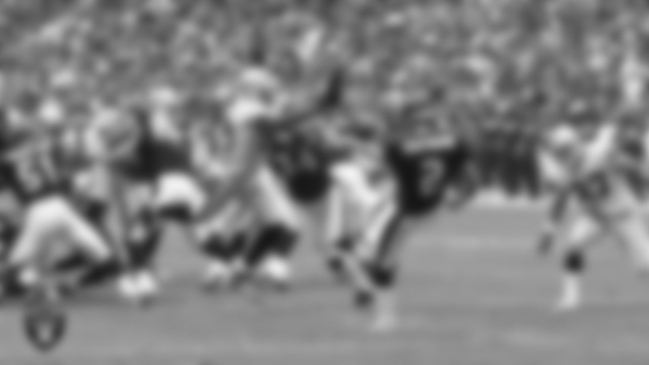 Oakland Raiders linebacker Bruce Davis II (58) during the regular season away game against the Houston Texans at NRG Stadium, Sunday, October 9, 2011, in Houston, Texas.