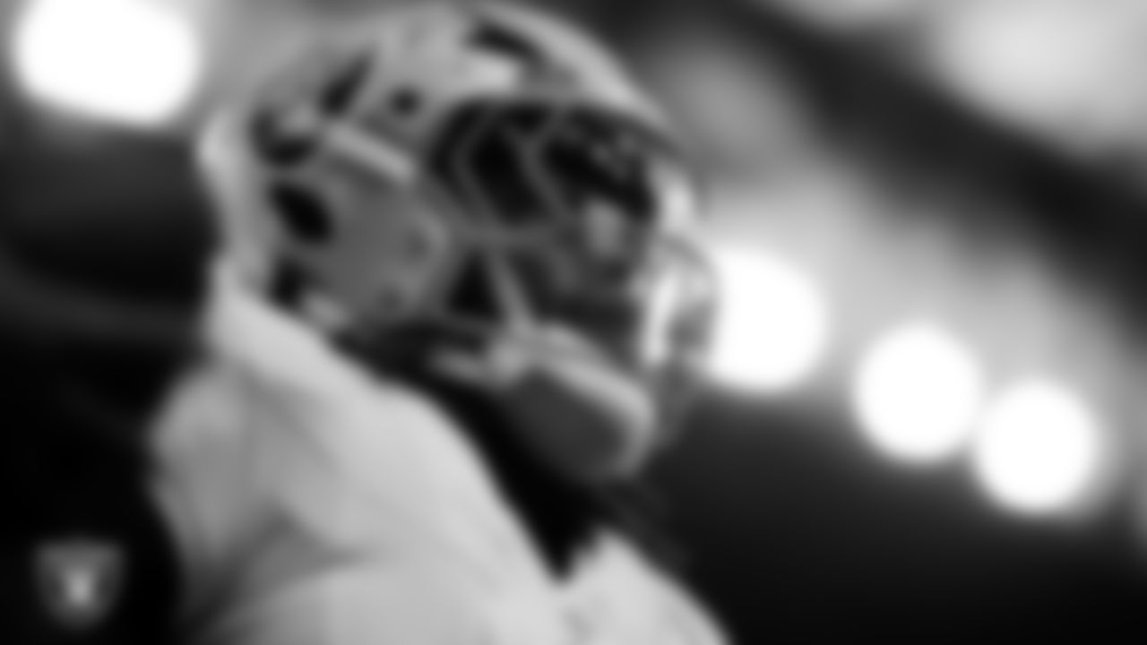 Las Vegas Raiders running back Ashton Jeanty (2) warming up before the regular season away game against the Houston Texans at NRG Stadium.