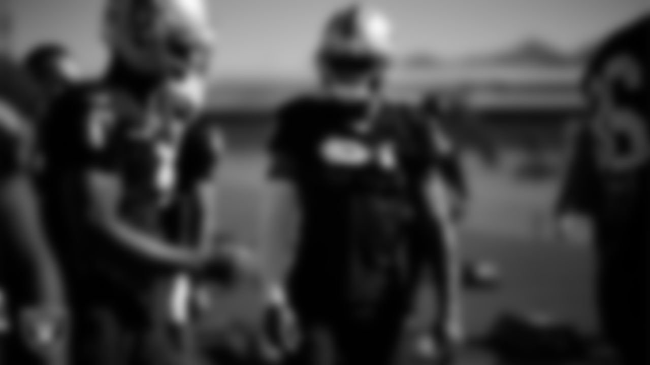 Las Vegas Raiders running back Raheem Mostert (31) during practice at Intermountain Health Performance Center.