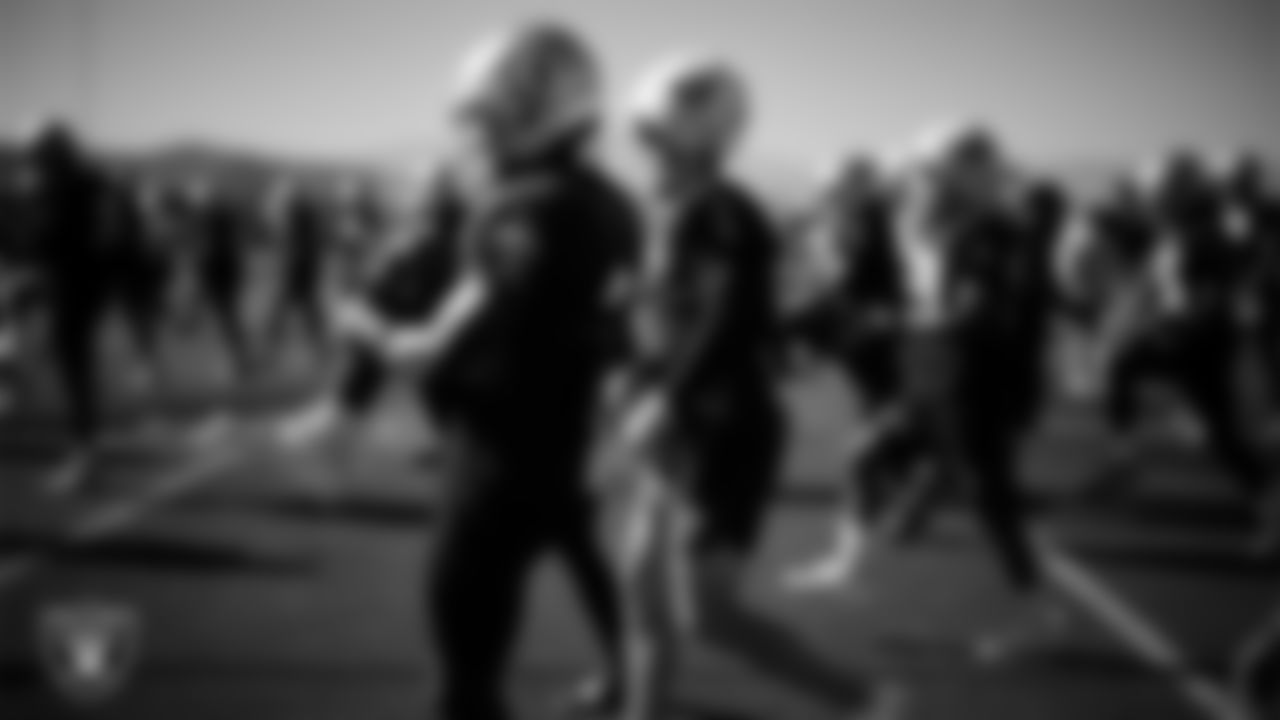 Las Vegas Raiders wide receiver Phillip Dorsett II (13) during practice at Intermountain Health Performance Center.