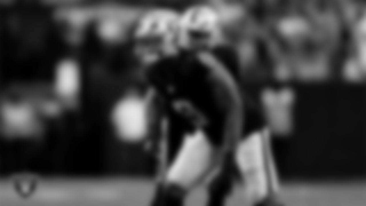 Las Vegas Raiders defensive end Tyree Wilson (9) during the regular season home game against the Denver Broncos at Allegiant Stadium.