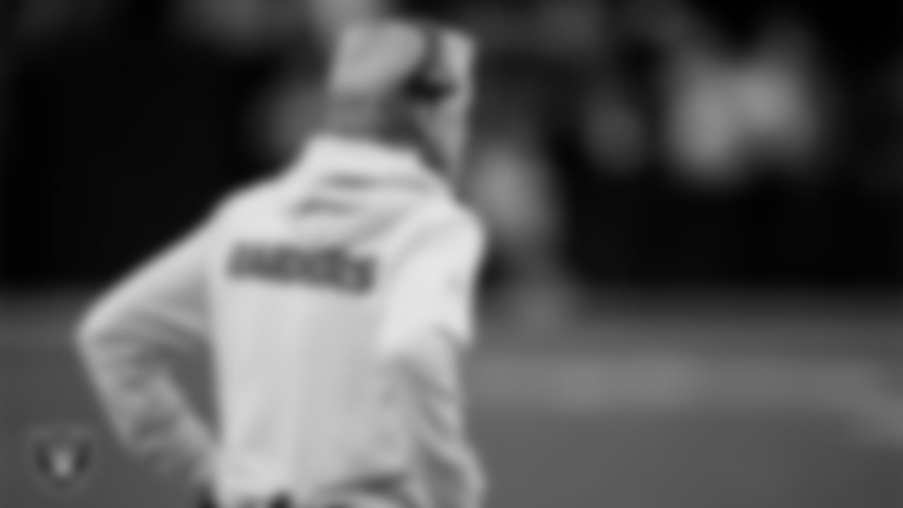 Las Vegas Raiders Head Coach Pete Carroll on the sidelines during the regular season home game against the Cleveland Browns at Allegiant Stadium.