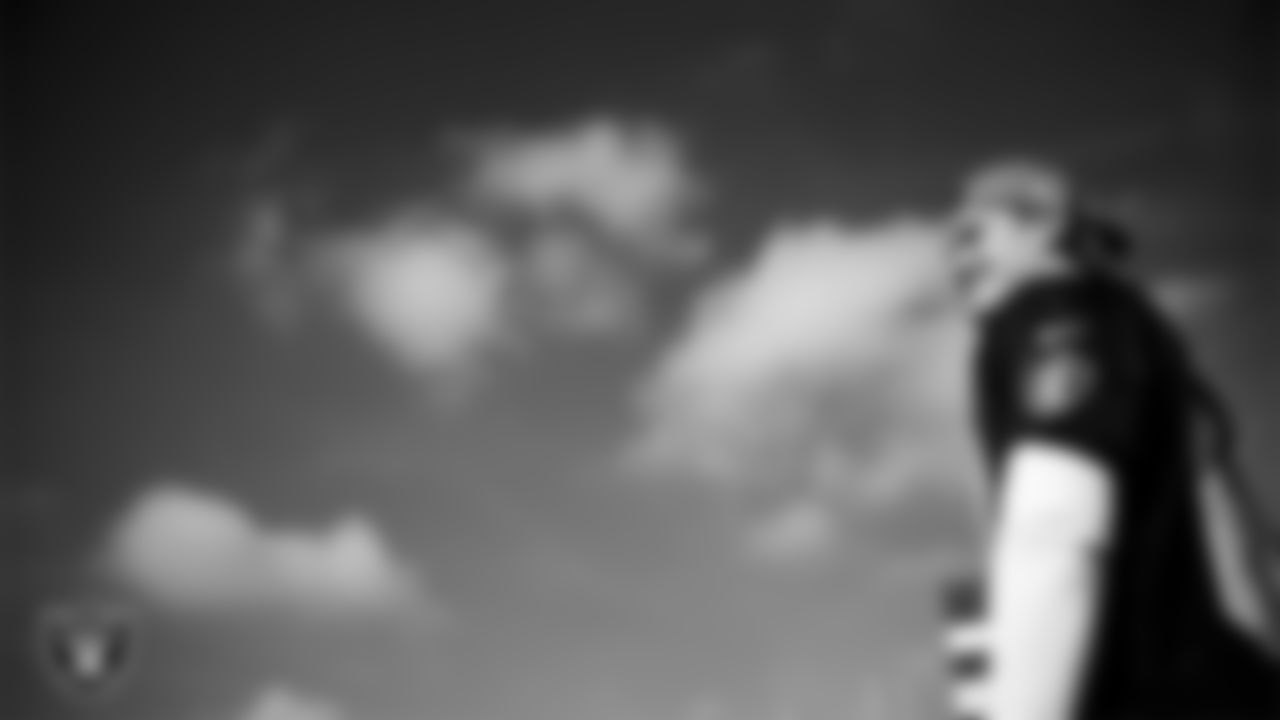 Las Vegas Raiders linebacker Cody Lindenberg (55) during practice at Intermountain Health Performance Center.