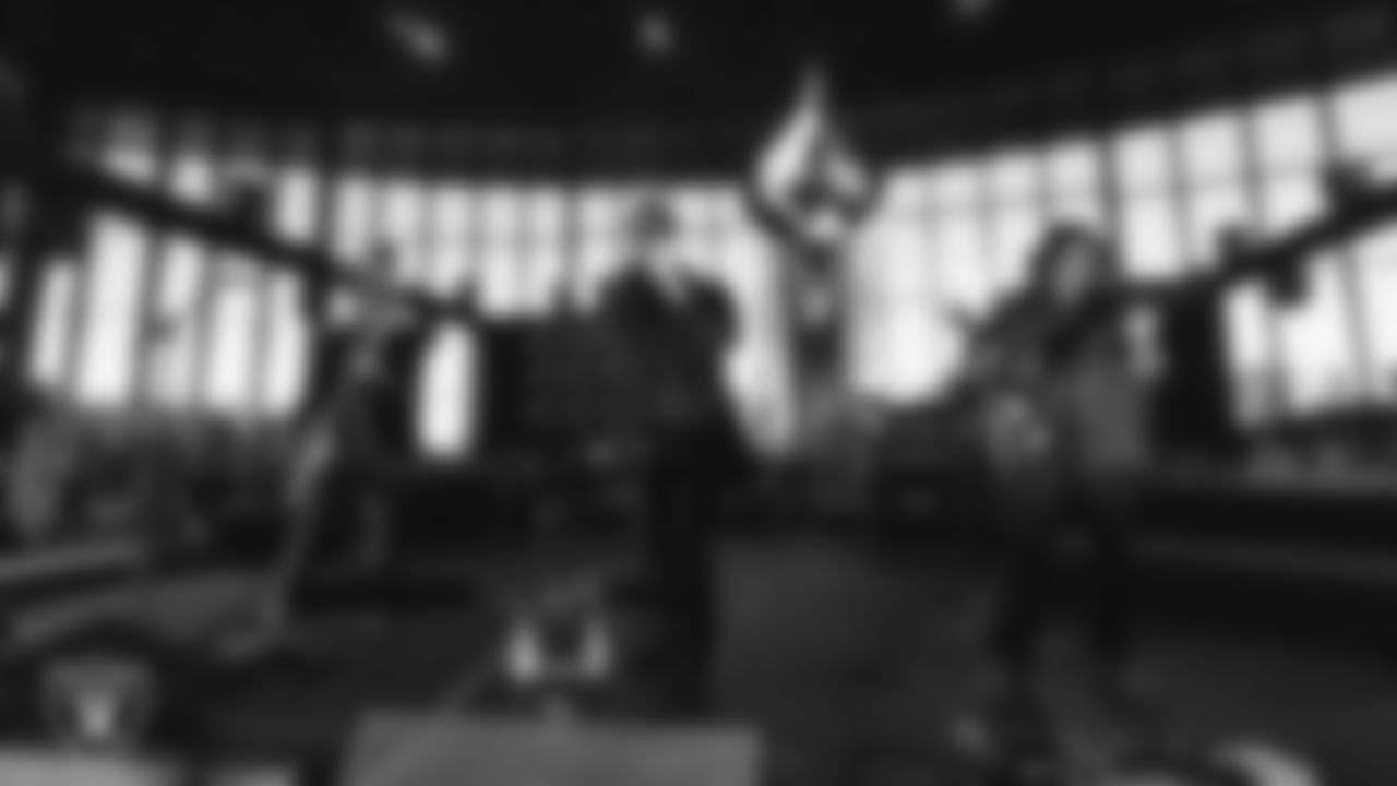 Rock band Stone Temple Pilots performs during halftime at the Las Vegas Raiders' regular season home game against the Denver Broncos at Allegiant Stadium.