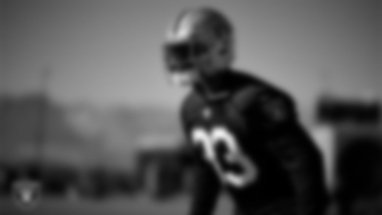 Las Vegas Raiders linebacker Jamal Adams (33) during practice at Intermountain Health Performance Center.