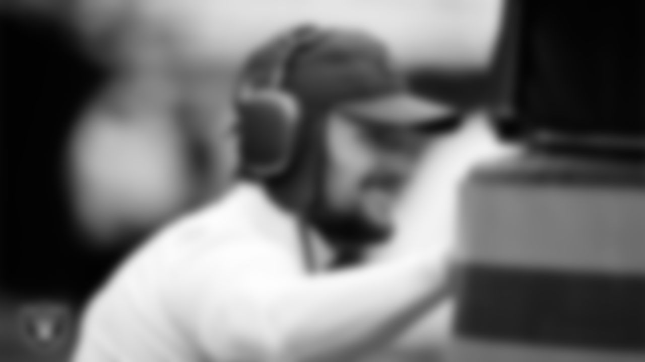 Las Vegas Raiders running back Dylan Laube (23) warming up before the regular season away game against the Philadelphia Eagles at Lincoln Financial Field.