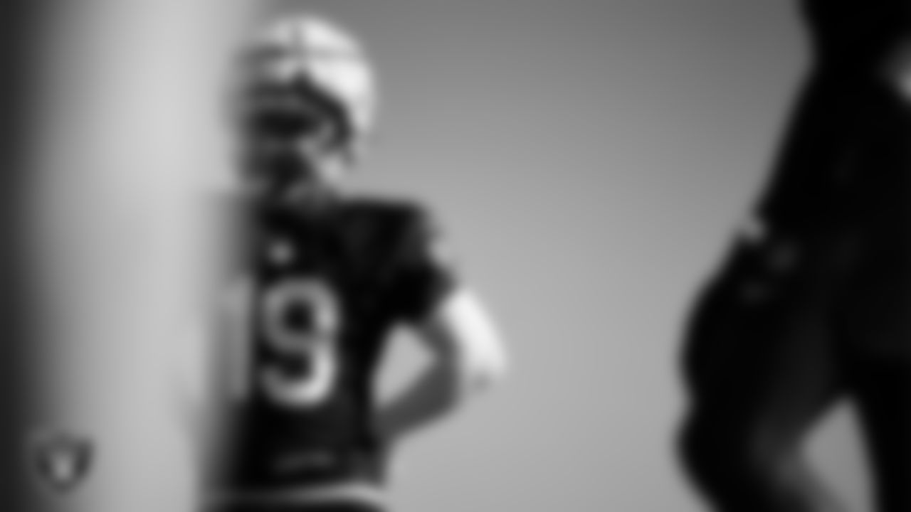 Las Vegas Raiders wide receiver DJ Turner (19) during practice at Intermountain Health Performance Center.