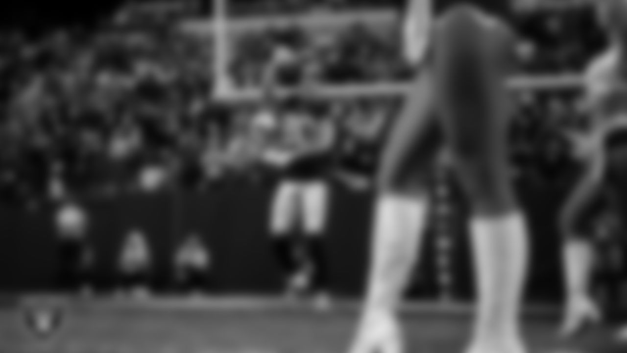 Las Vegas Raiders safety Isaiah Pola-Mao (20) is introduced onto the field before the regular season home game against the Kansas City Chiefs at Allegiant Stadium.