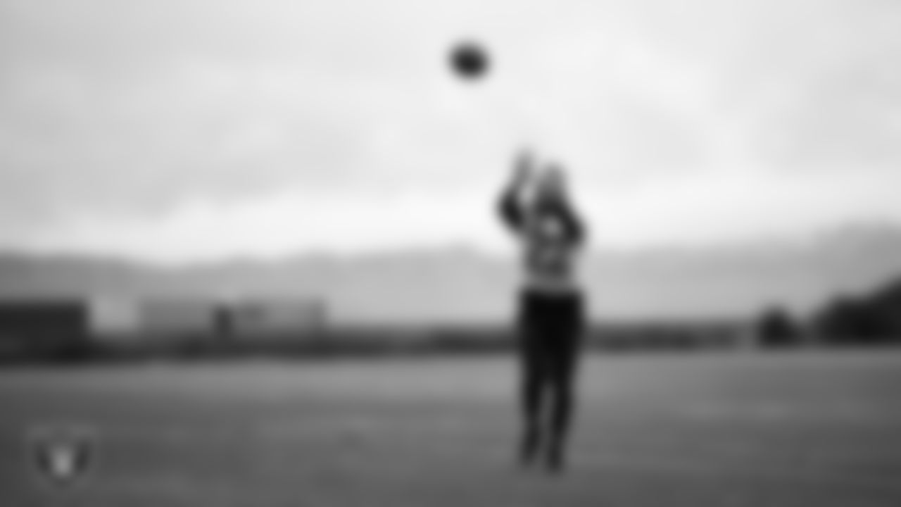 Las Vegas Raiders cornerback Eric Stokes (22) during practice at Intermountain Health Performance Center.