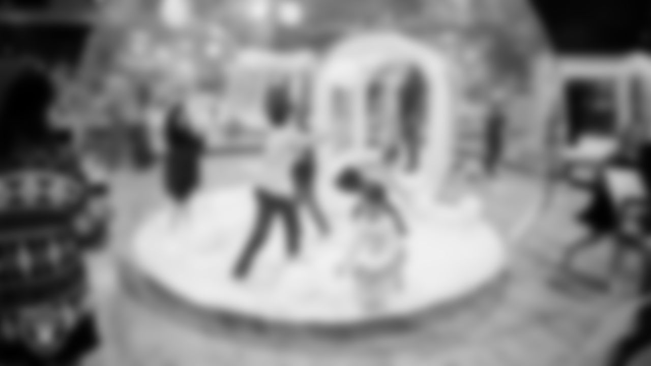 Junior Raiderettes enjoy activities during the Junior Raiderettes Banquet at The Studio.