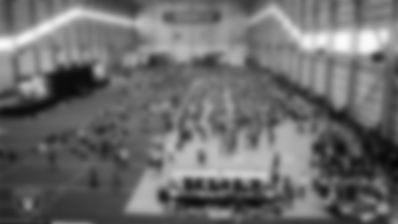 The Las Vegas Raiders hosts fans for the Raiders Rev Up Watch Party at Intermountain Health Performance Center.