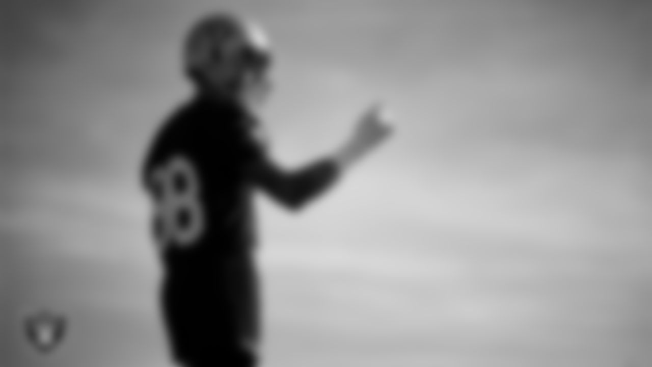 Las Vegas Raiders defensive end Maxx Crosby (98) during practice at Intermountain Health Performance Center.