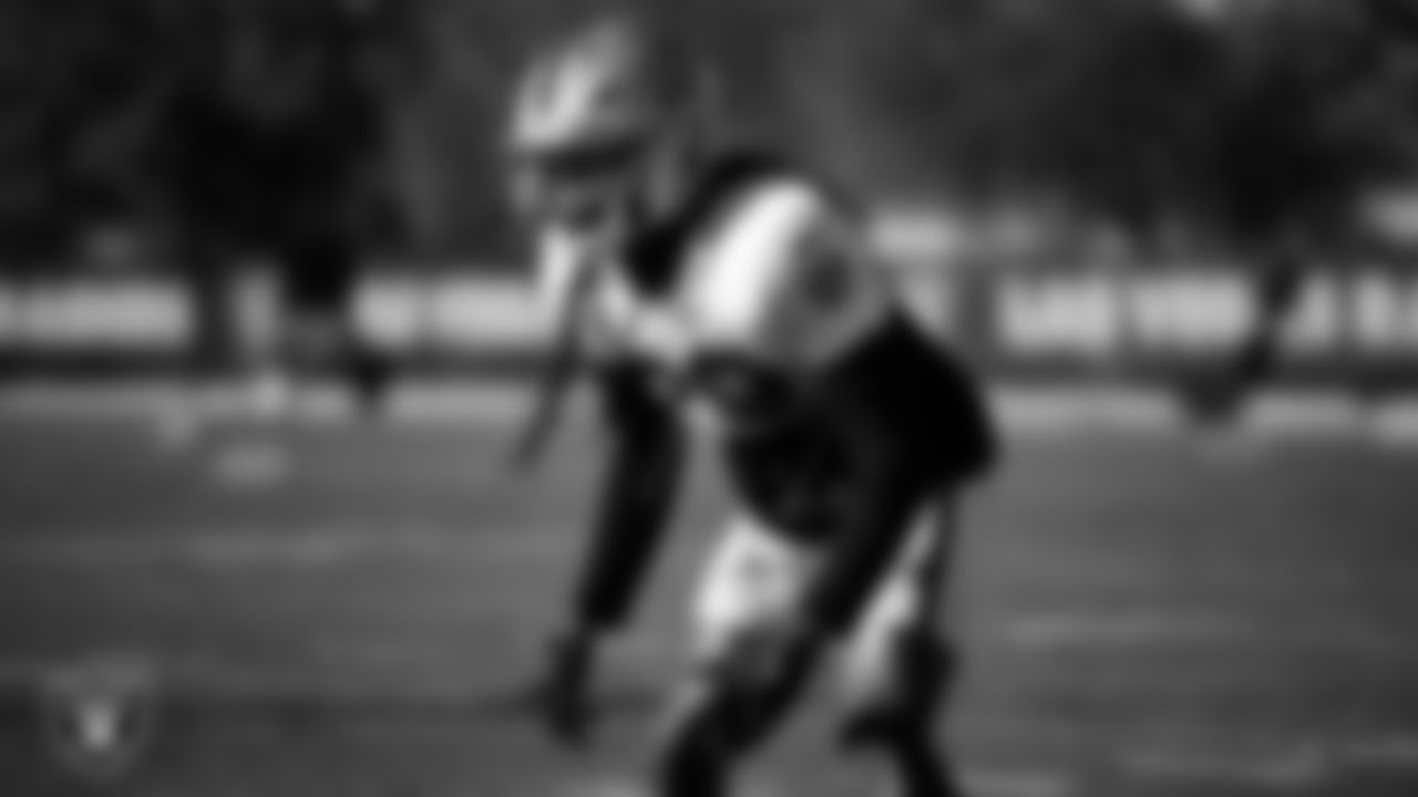 Las Vegas Raiders safety Terrell Edmunds (28) during practice at Intermountain Health Performance Center.