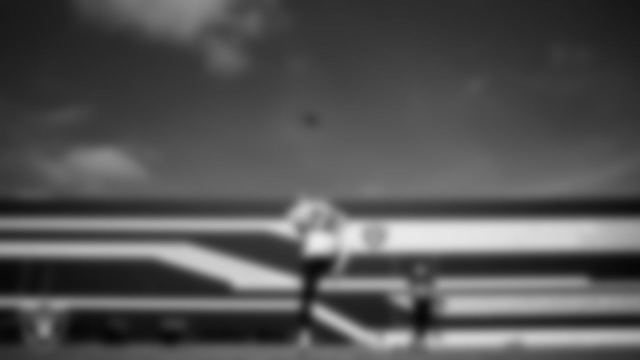 Las Vegas Raiders punter AJ Cole (6) during practice at Intermountain Health Performance Center.