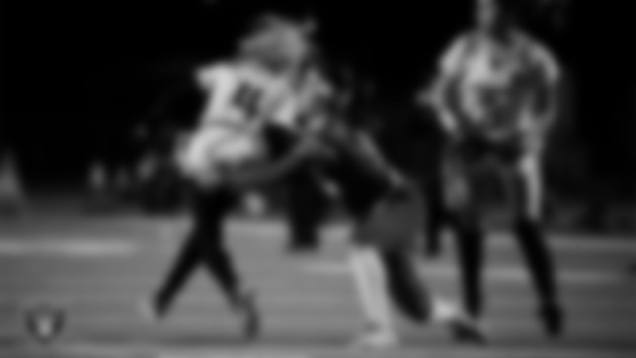 Green Valley High School hosts Del Sol Academy of the Performing Arts during the Las Vegas Raiders' High School Flag Football Showcase game at Green Valley High School.