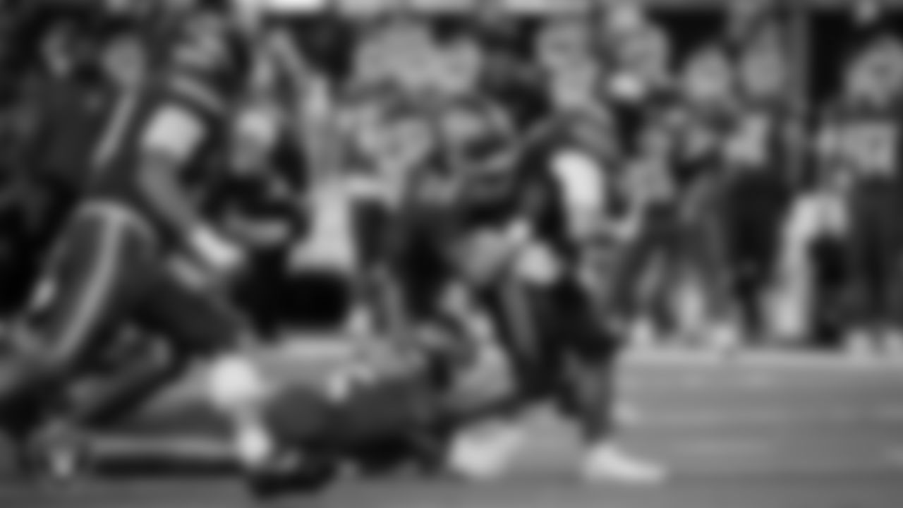 Bishop Gorman High School and Arbor View High School face off in the NIAA 5A Open Division State Championship game at Allegiant Stadium.