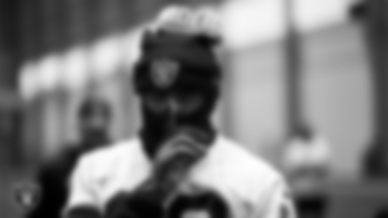 Las Vegas Raiders linebacker Jamal Adams (33) during practice at Intermountain Health Performance Center.