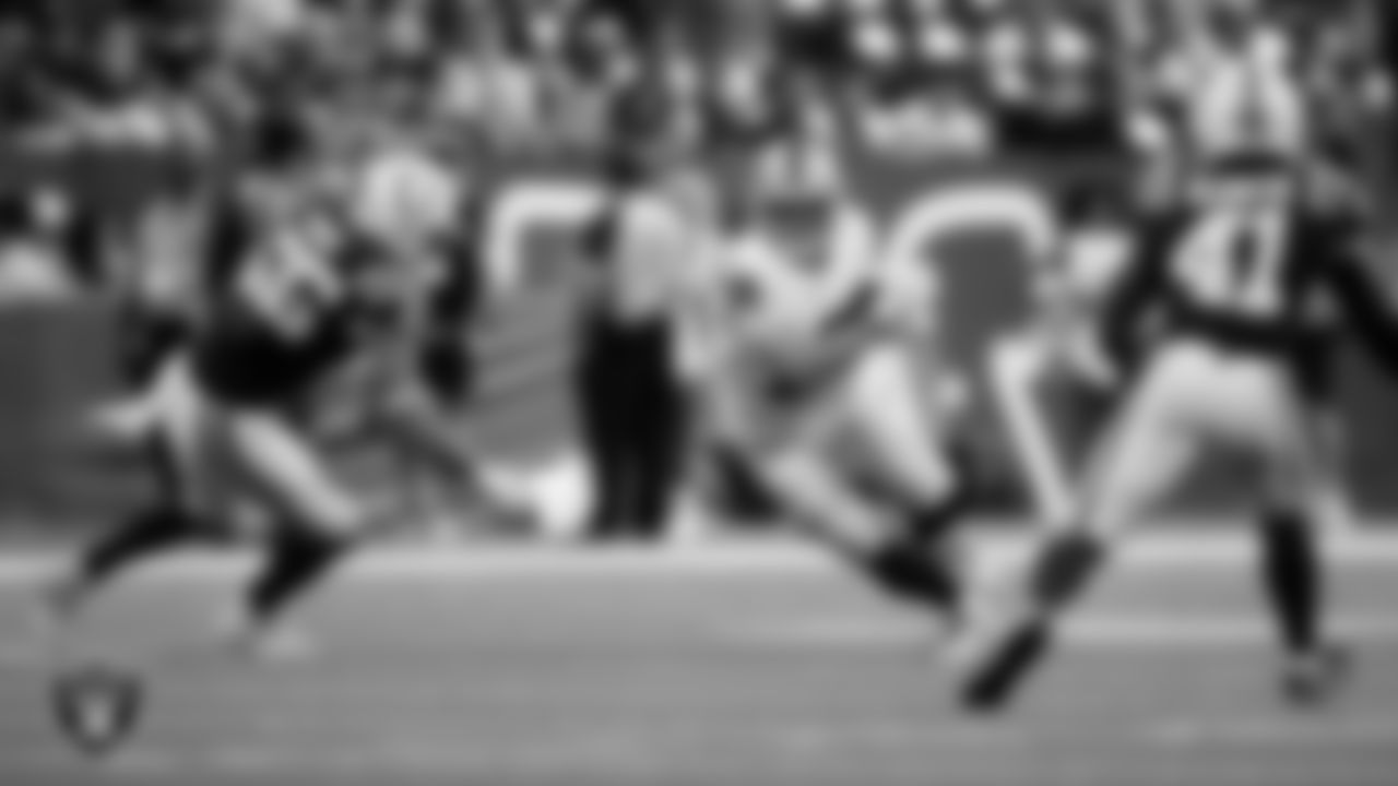 Las Vegas Raiders wide receiver Jack Bech (18) during the regular season away game against the Indianapolis Colts at Lucas Oil Stadium.