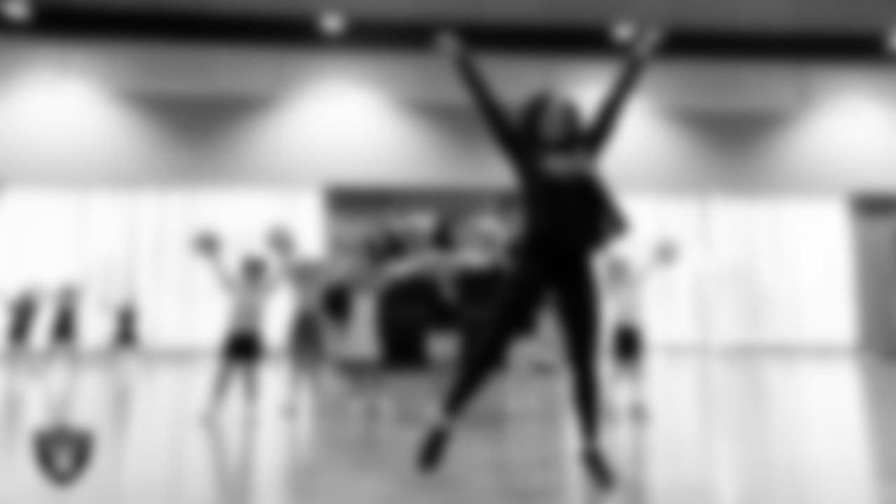 Raiderette Makenna and dancers during day two of summer camp at The Studio.