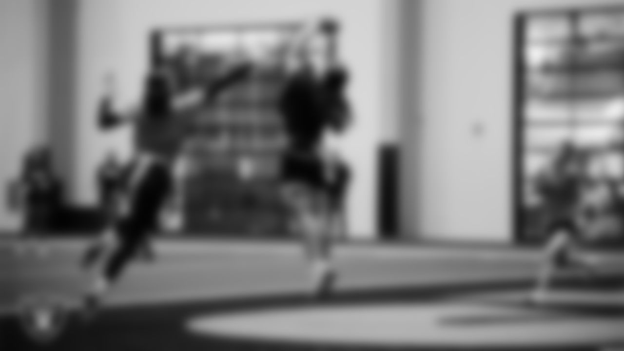 Athletes compete in 7-on-7 games during a Nike 11-On event at Intermountain Health Performance Center.