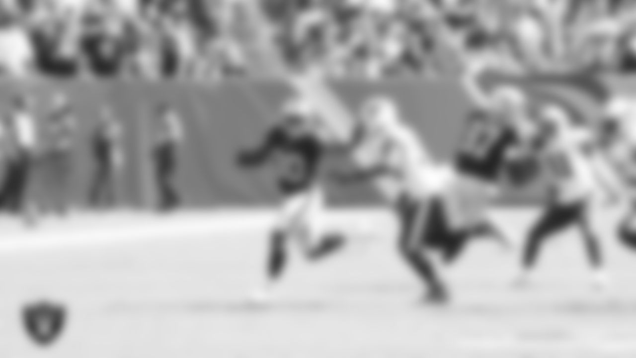 Oakland Raiders running back Jalen Richard (30) during the regular season away game against the Tennessee Titans at Nissan Stadium, Sunday, September 10, 2017, in Nashville, Tenn.