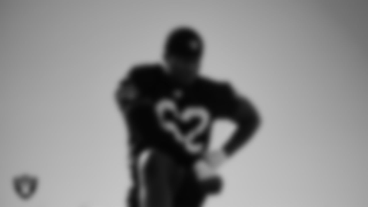 Las Vegas Raiders defensive lineman David Agoha (62) during practice at Intermountain Health Performance Center.