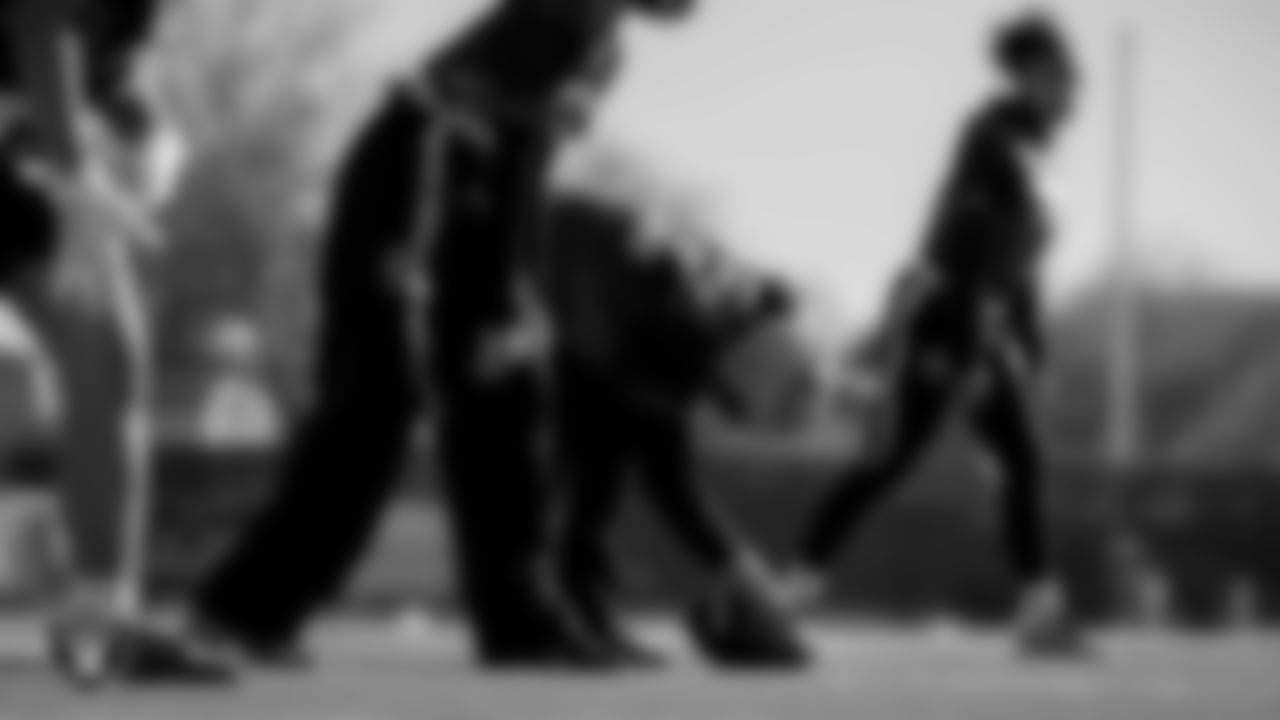 An athlete during Silver and Black Saturday at Liberty High School.