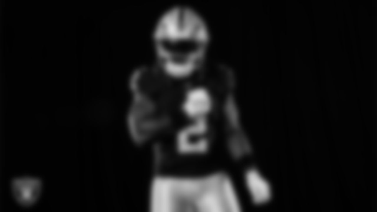Las Vegas Raiders running back Ashton Jeanty (2) poses for a photo at the 2025 Raiders Media Day.