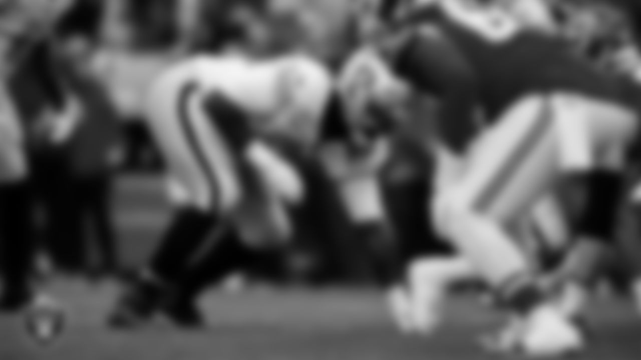 Las Vegas Raiders defensive lineman Adam Butler (69) during the regular season away game against the Kansas City Chiefs at GEHA Field at Arrowhead Stadium.