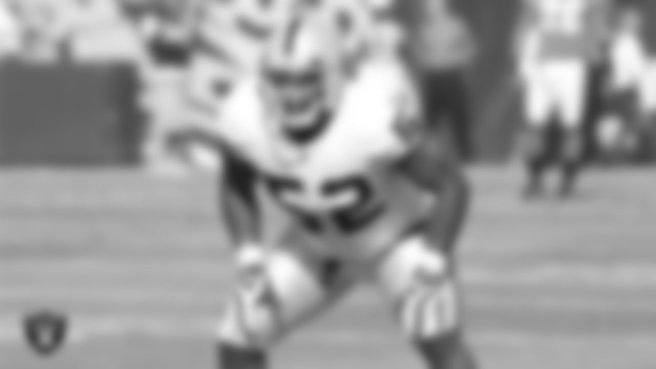 Oakland Raiders linebacker Kirk Morrison (52) warming up before the regular season away game against the Jacksonville Jaguars at Jacksonville Municipal Stadium, Sunday, December 23, 2007, in Jacksonville, Fla.